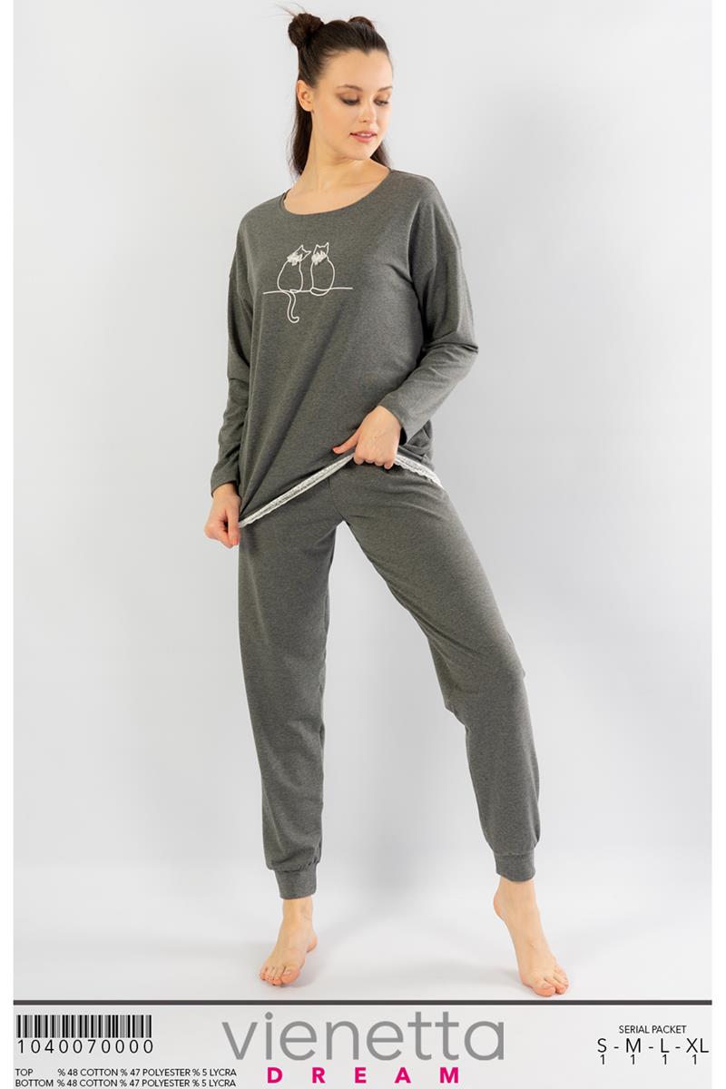 Woman Gray Pyjama Set