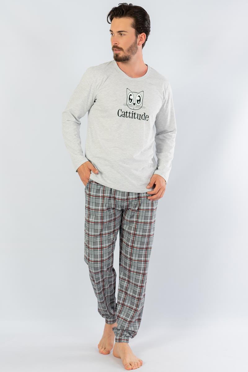 Man Cattitude Pyjama Set