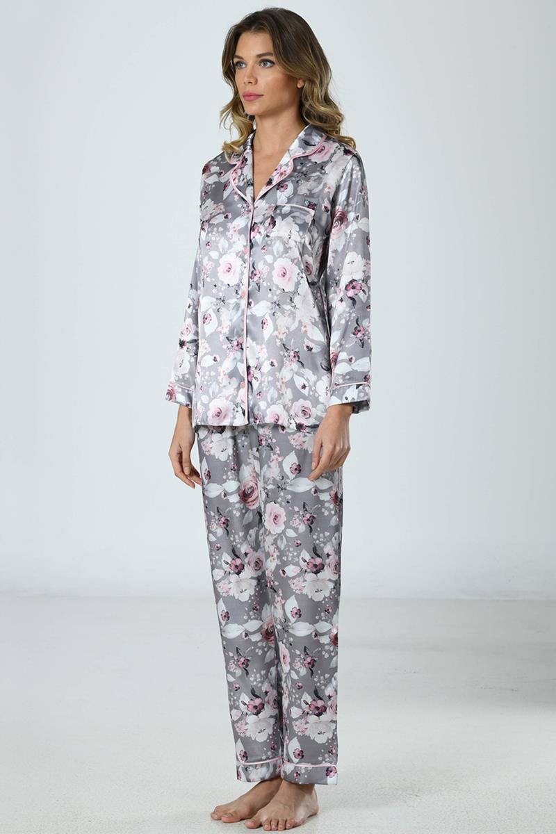 Woman Satin Nighty Pyjama Set