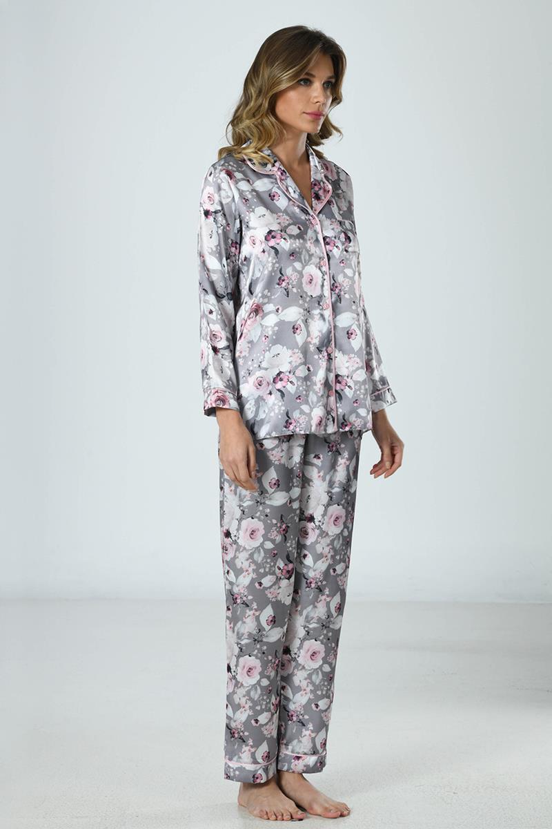 Woman Satin Nighty Pyjama Set