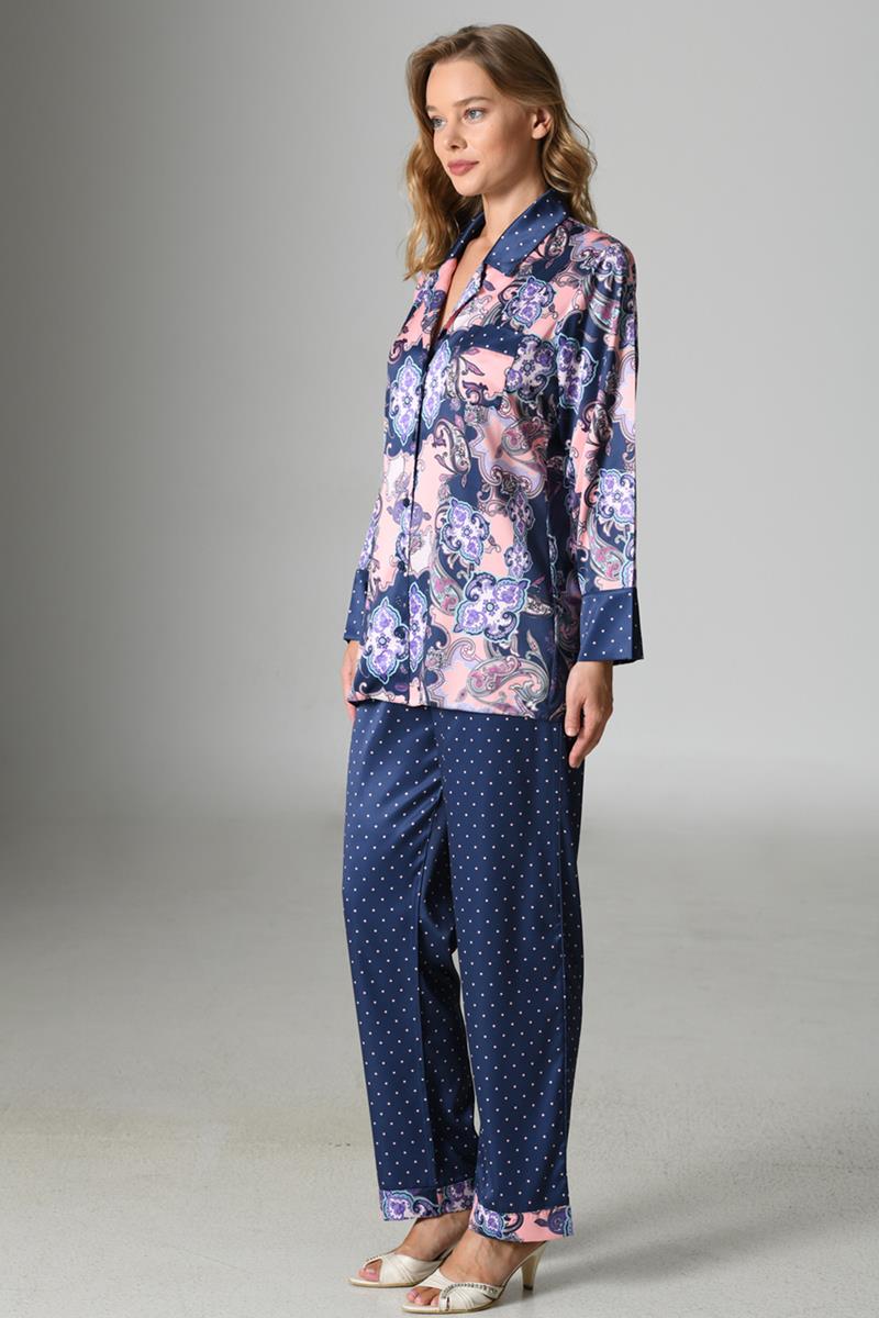 Woman Satin Exclusive Ethnic Pyjama Set