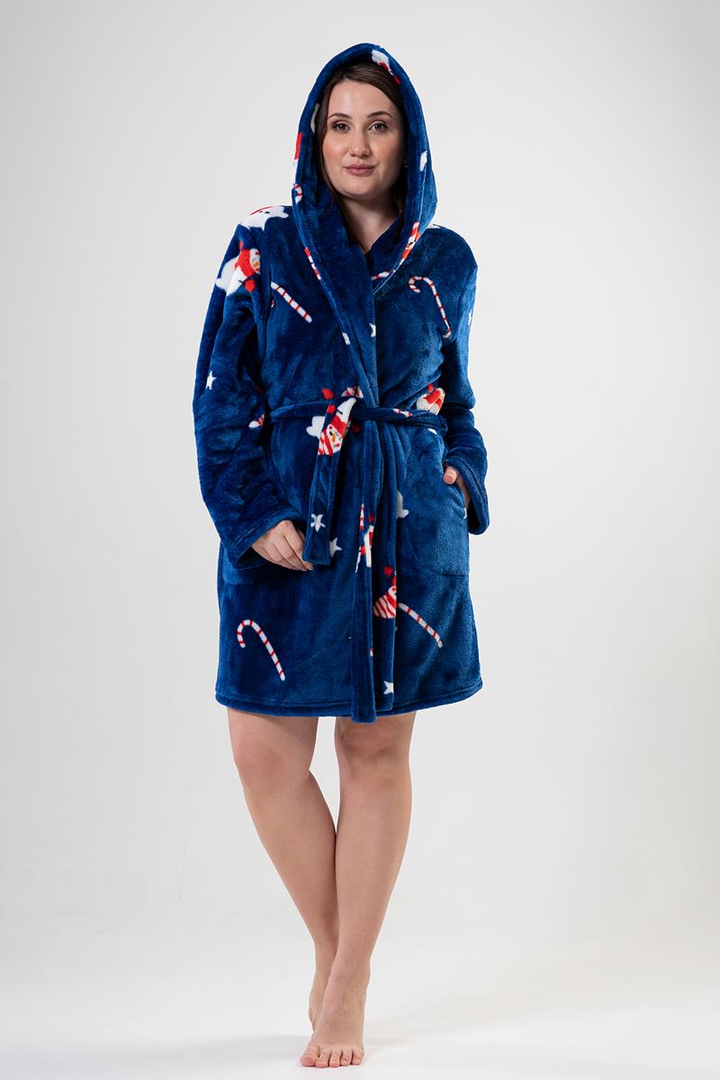 Woman Big Size Soft Christmas Dressing Gown