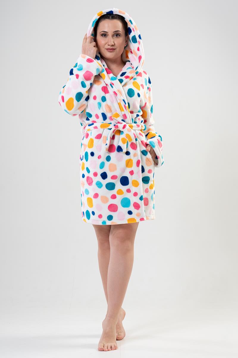 Woman Big Size Colorly Dressing Gown