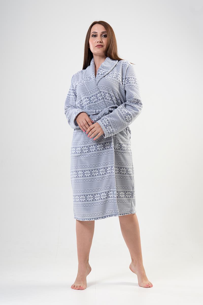 Woman Big Size Winter Concept Dressing Gown