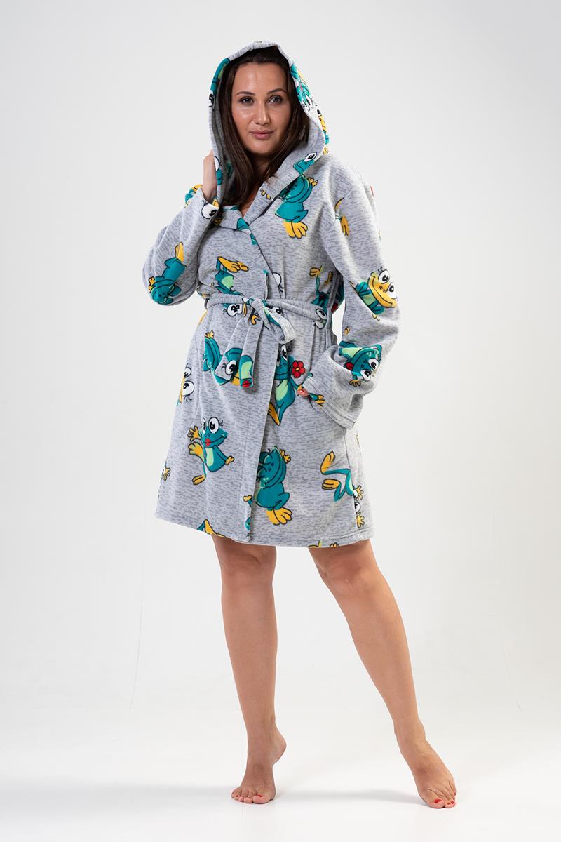 Woman Big Size Frogy Dressing Gown