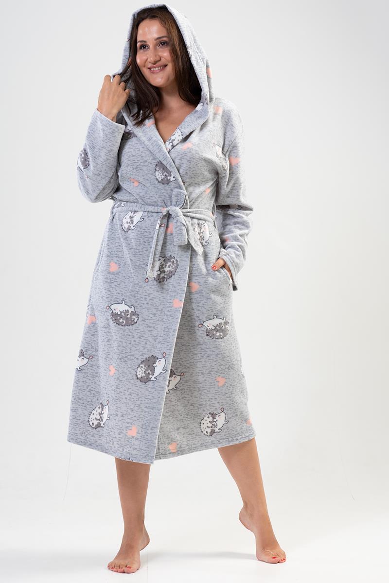 Woman Big Size Porky Dressing Gown