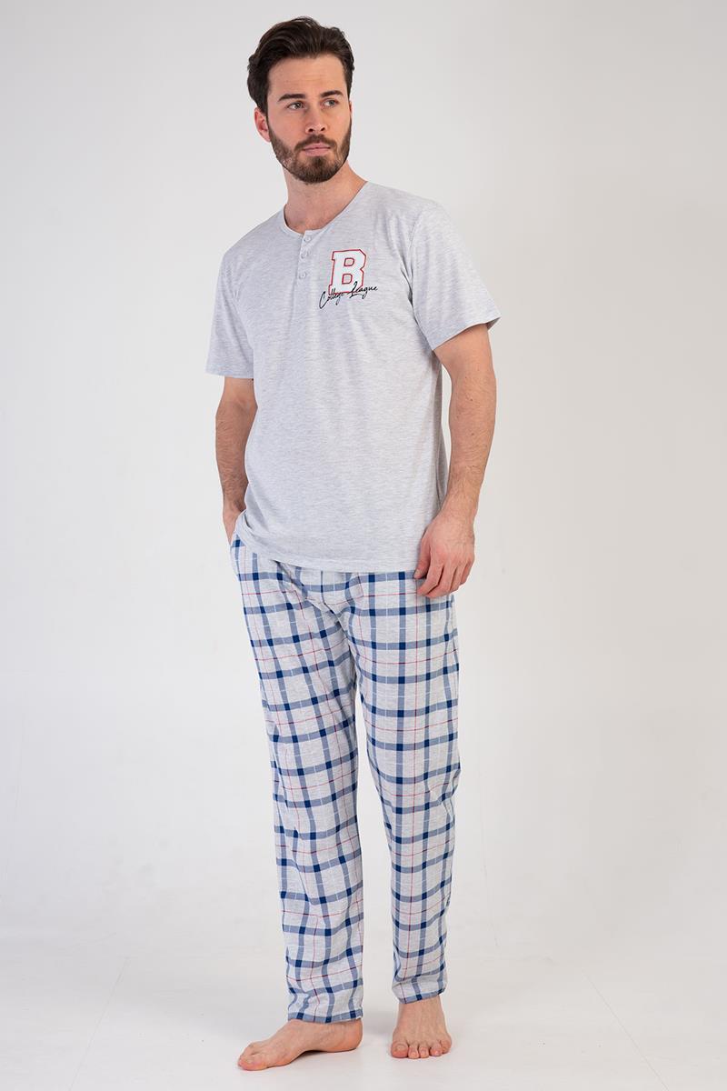 Man Big Size Collage Pyjama Set
