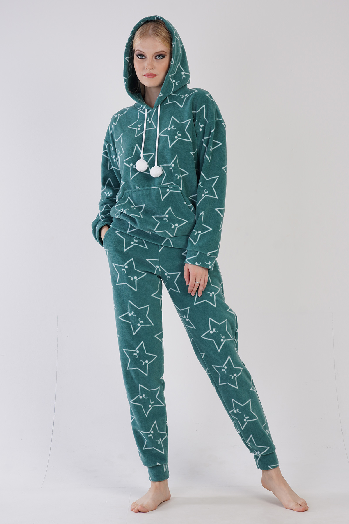 Woman Star Fleece Pyjama Set