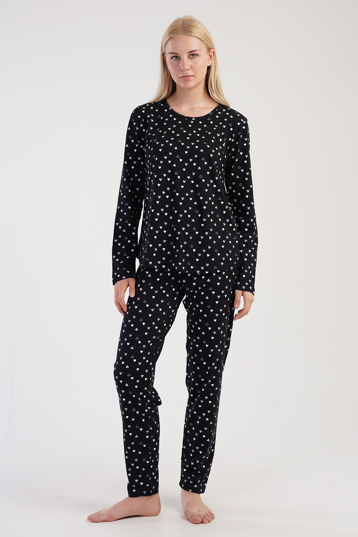 Woman Black Tiny Pyjama Set