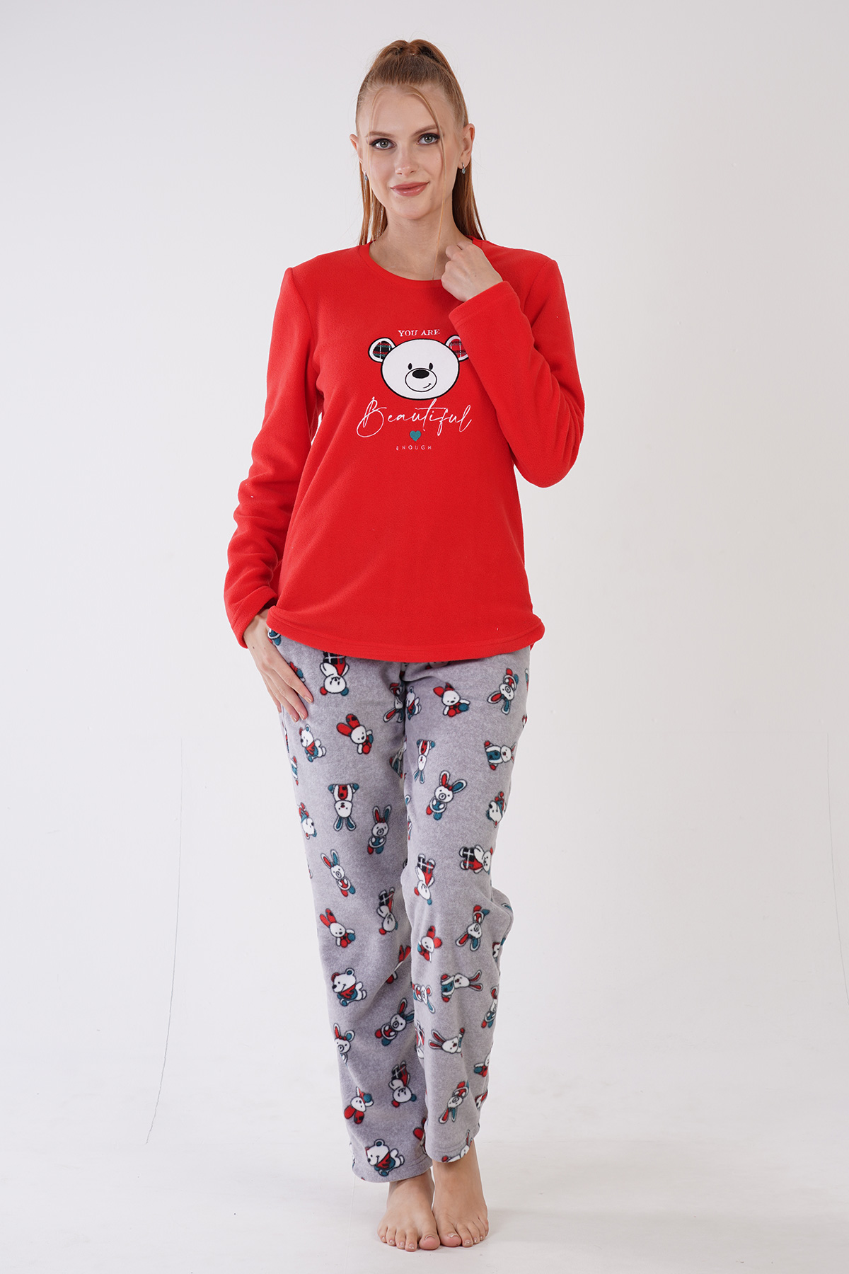 Woman Aila Fleece Long Sleeve Pyjama Set