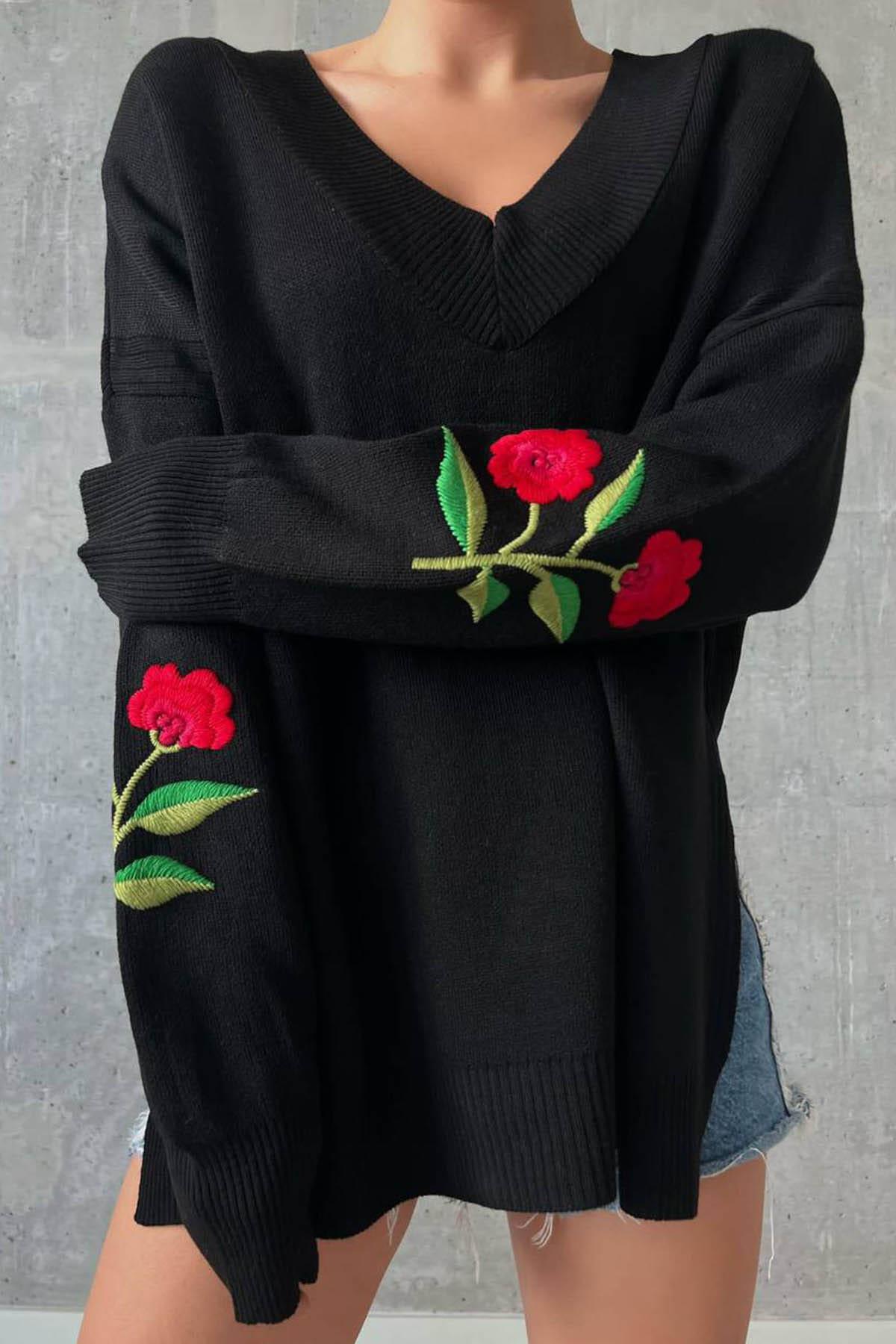 Woman Flower Knit Dress