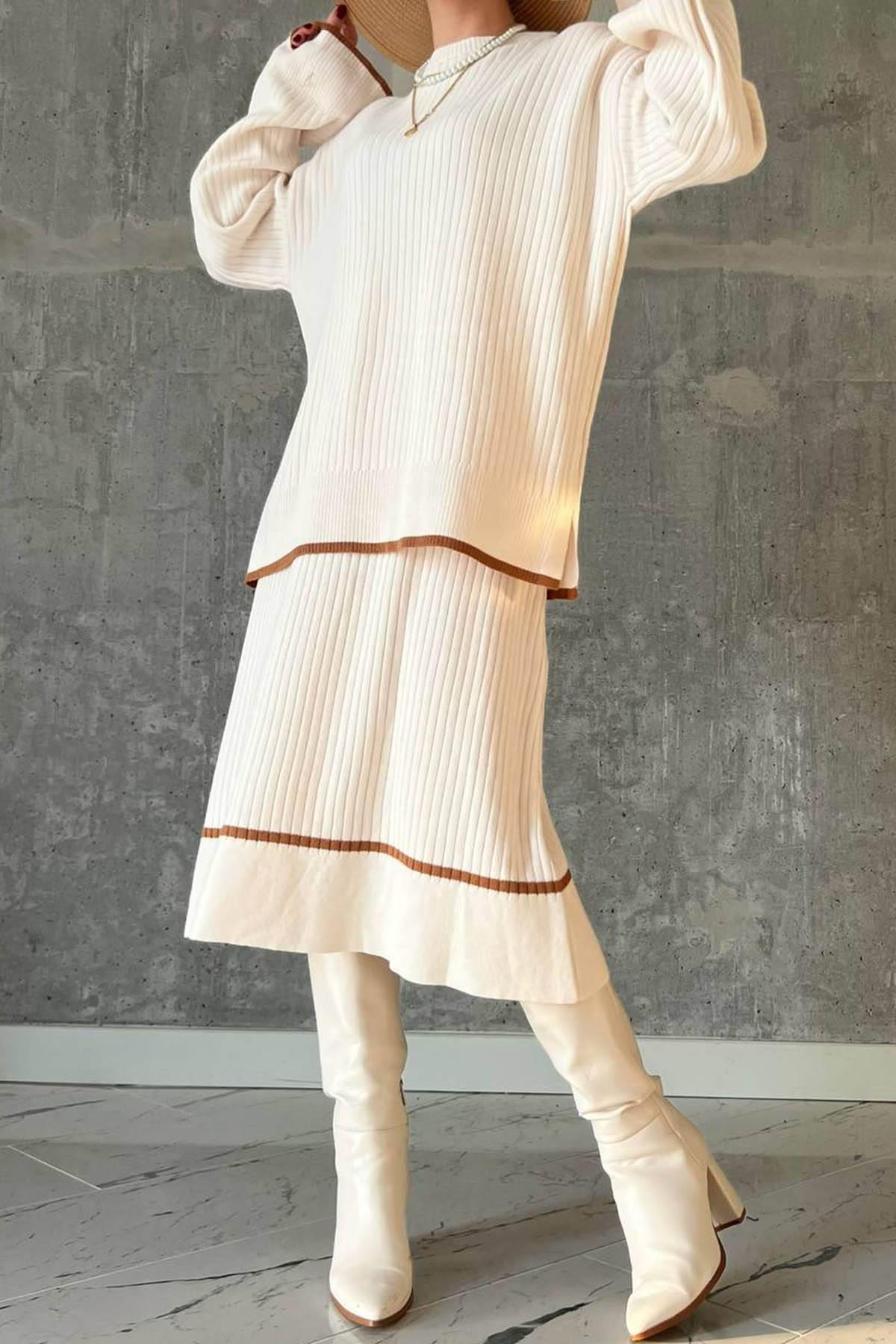 Woman Pina Knit Skirt Set